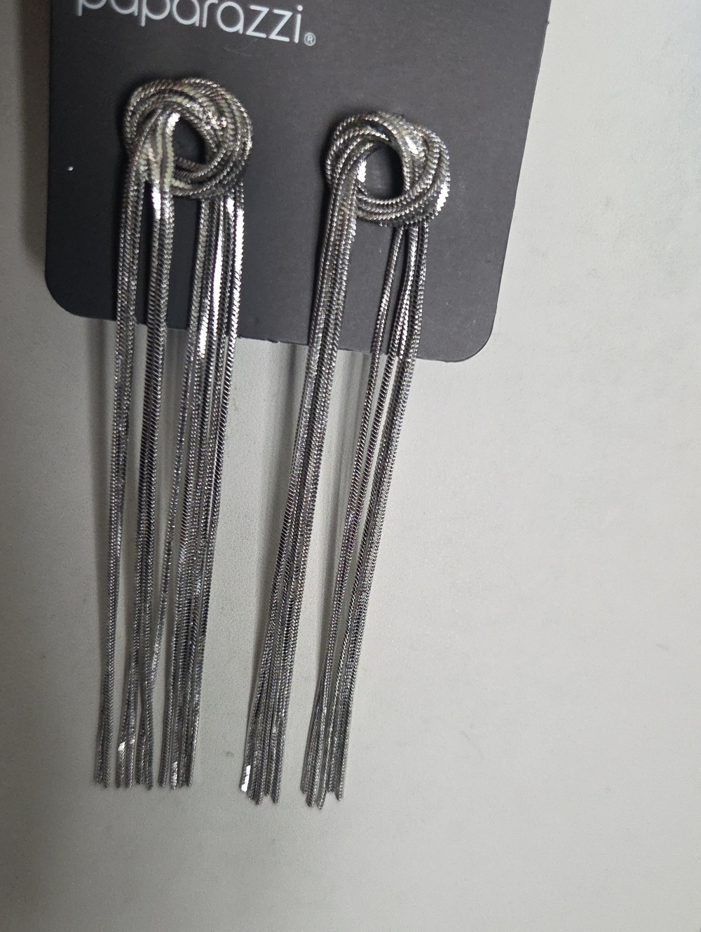 Paparazzi All Strands On Deck Silver Post Earrings NWT